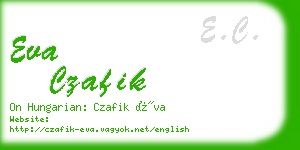 eva czafik business card